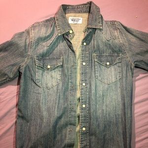 Men Denim Western Shirt